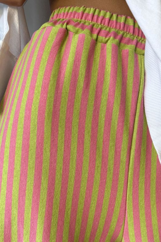 Sunday Morning Demi Bloom Pant Peony Pink / Lime Green